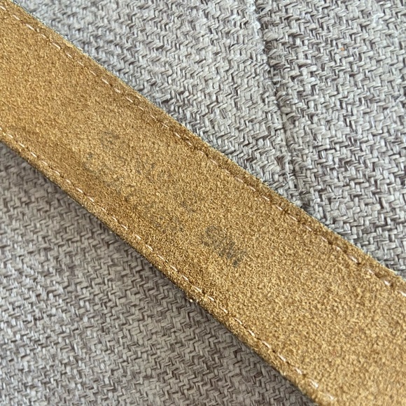 Vintage Tan Leather Western Belt - Picture 8 of 8